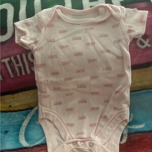 DKNY Light Pink Logo Bodysuit